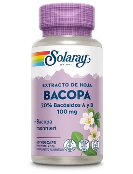 Capsule Bacopa 100mg 60 Unità Lila - Solaray - FashionsVida