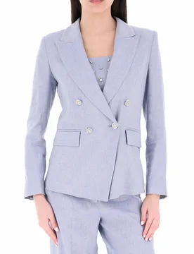 Blazer doppiopetto AZZURRO POLVERE 46 - Marella - FashionsVida