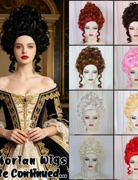 Peluca sintética alta y rizada de estilo Rococó del siglo XVIII multicolor para mujer, peluca de cosplay victoriana esponjosa tipo colmena empolvada - Shein - FashionsVida