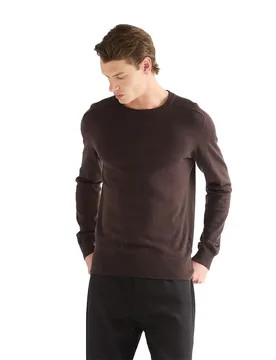 Pull Crew Neck Knit Chocolate Torte 3XL - Wrangler - FashionsVida