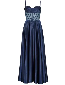 See-through-Corsagenkleid mit Ziers female - 42 - FashionsVida