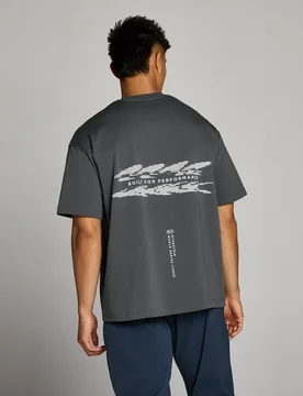 Camiseta gráfica Hybrid Built For Performance para hombre de MP - oscuro - L - MyProtein - FashionsVida