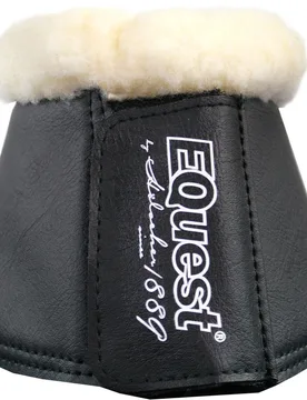 Hufglocken Soft mit Fell, black M - Equest - FashionsVida