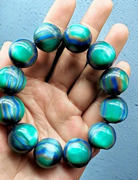 Colorful sea bracelet, natural black , aged old material, blood , live coral, unisex cultural and decorative acc - Aliexpress - FashionsVida