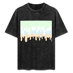 Sherbet Drip T-Shirt Soft Touch Basic Cotton T-Shirt