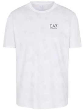 T-Shirts & Poloshirts 7m000172 Af13758-F0024 Fancy White Eu L Male - Emporio Armani EA7 - FashionsVida