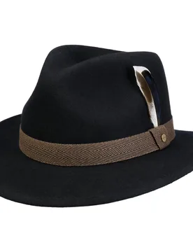 Talivo Traveller Wool Hat by - navy - Size: L (58-59 cm) - Stetson - FashionsVida