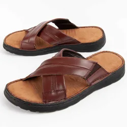 Mens Sandal Beira3 Brown Leather - Size Eu 44
