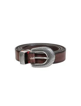 Ceinture en cuir marron 100 - Eleventy - FashionsVida