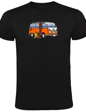 Maglietta A Maniche Corte Hippie Van Dive - Kruskis - FashionsVida