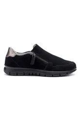 Skyla Women's Wide Fit Suede Trainer - - Size: 7.5