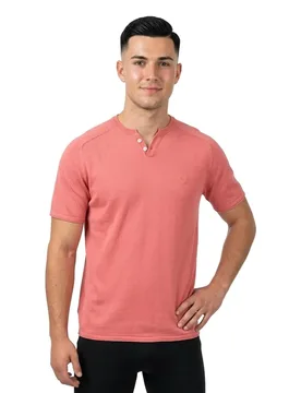 T-shirt à Manches Courtes 21011251 Dark Pink XL - Salsa Jeans - FashionsVida