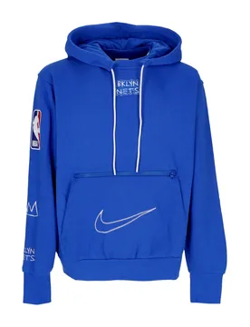 Felpa Cappuccio Uomo Nba City Edition Courtside Fleece Hoodie Bronet Royal Blue - NIKE NBA - FashionsVida