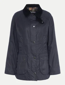 Barbour Wachsjacke Beadnell Blau 42 - Barbour - FashionsVida
