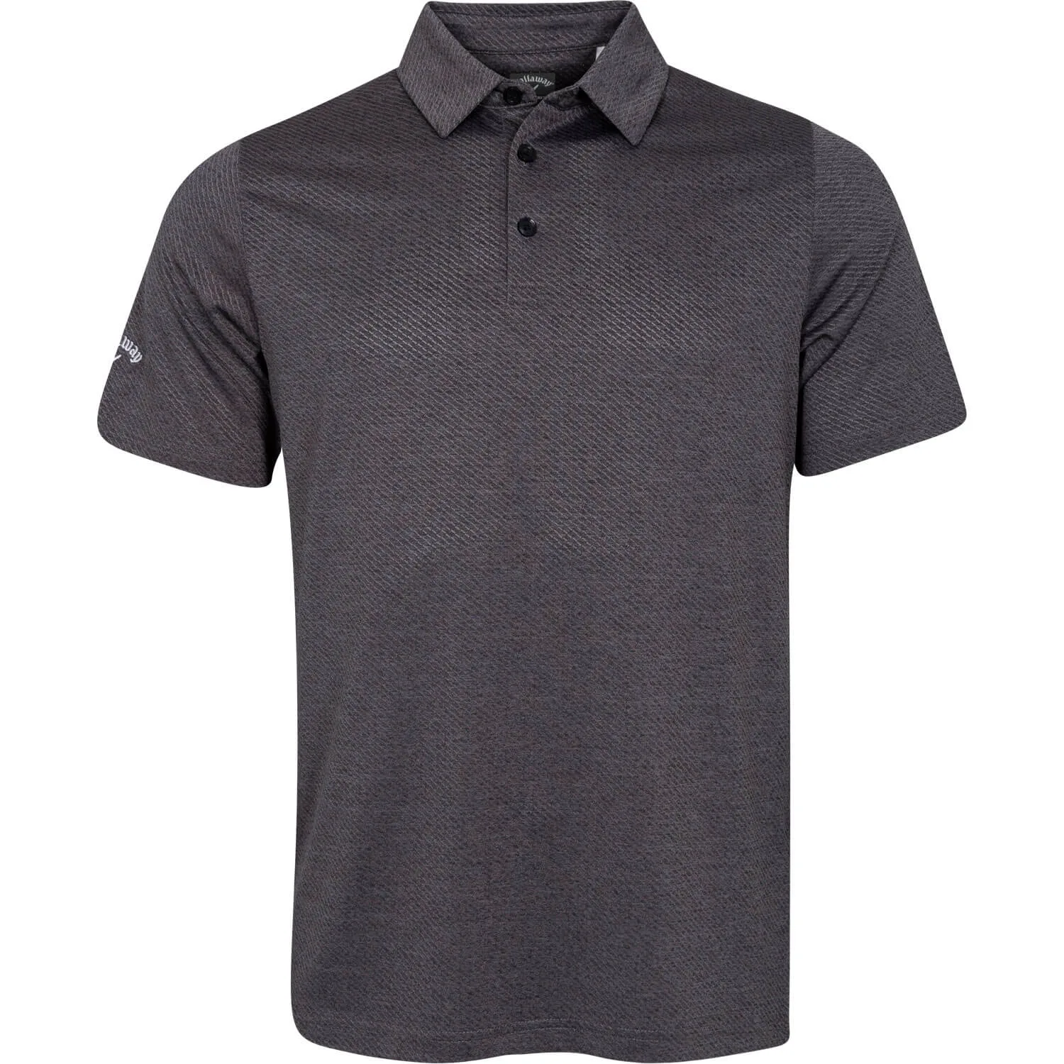 Polo Heathered Jacquard, kurzarm, schwarz s - Callaway - FashionsVida