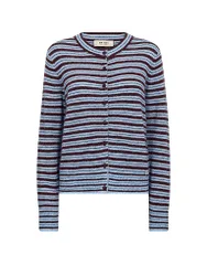Strickjacke MMMILVISTRIPE hellblau XS damen