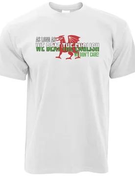 Novelty Welsh T Shirt As Long As We Beat The English We Don't Care Sports Men's 100% Cotton Casual T-shirts Loose Top New - Aliexpress - FashionsVida