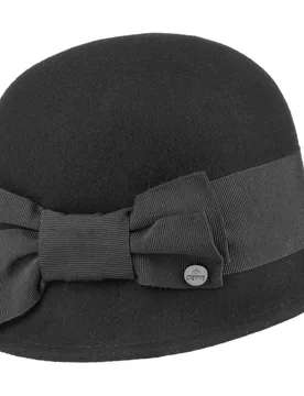 Crushable Wool Felt Cloche Hat by - black - Damen - Size: One Size - Lierys - FashionsVida