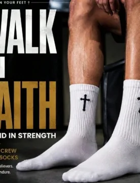 Pares de calcetines deportivos para hombre con bordado de cruz gótica en blanco y negro, suaves y cómodos, que absorben la humedad y son transpirabl - Shein - FashionsVida