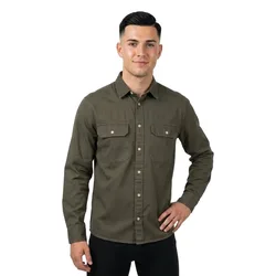 Camicia A Maniche Lunghe Travis Dusty Olive M