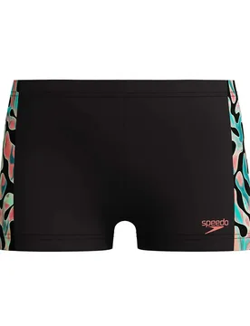 Digital Panel Swimming Shorts Neon Coral 7-8 Years Boys - Speedo - FashionsVida