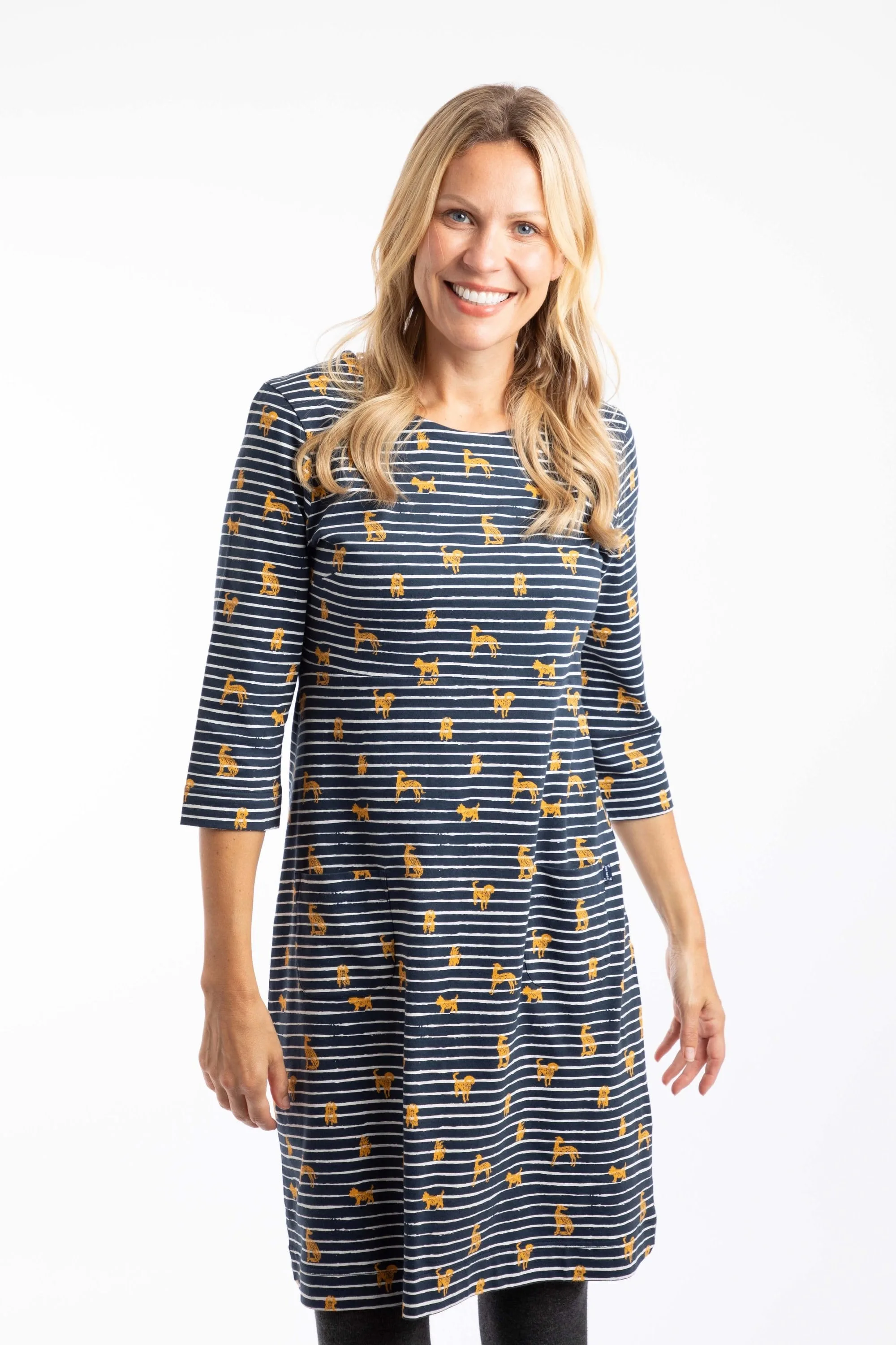 Starshine Womens Printed Jersey Dress - - Size: 8 - Weird Fish - FashionsVida
