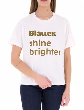 Blauer T-shirt in cotone PANNA M - Blauer - FashionsVida