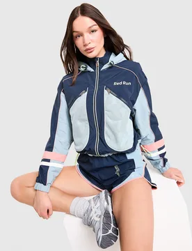 Azure Nylon Track Top - Damen, Blau - female - Size: M - Miscellaneous - FashionsVida