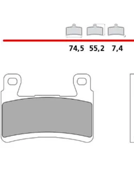 Pastiglie Freno Anteriori Z03 Kawasaki Zx-6r 636 / Abs 2013-2020 - Brembo - FashionsVida