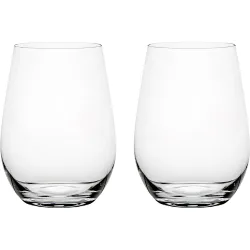 Juego de 2 copas de vino blanco Riesling sin pie O