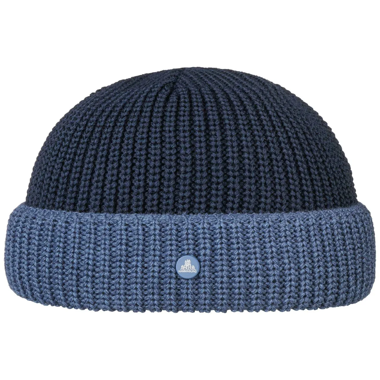 Twotone Docker Hat by - blue-navy - Female - Size: One Size - Hammaburg - FashionsVida