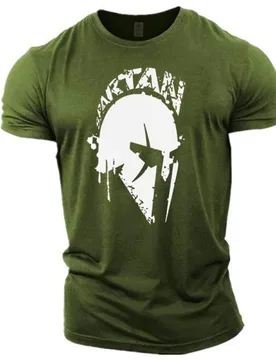 Retro Spartan men's T-shirt, 3D printed short sleeved top, oversized fashionable oversized fitness and sports men's clothing - Aliexpress - FashionsVida
