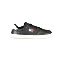 Mens Synthetic Leather Sneakers Casual - Black - Size Eu 41