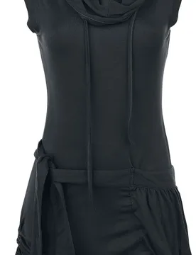 Kurzes Kleid für Damen schwarz "High Neck Dress" von - Frauen - female - RED by EMP - FashionsVida