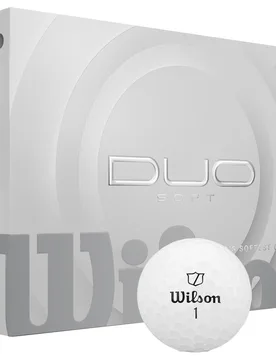 Golfbälle DUO Soft - 12er Pack, weiss - Wilson - FashionsVida