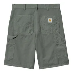 Single knee short - park garment dyed