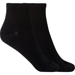 Pack de 2 pares de calcetines de mujer de bambú lisos