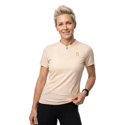 Maglia A Maniche Corte Trail Vertic Zip Sugar Pink