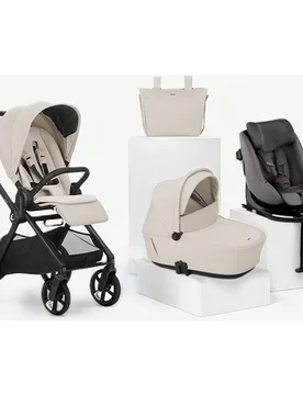 Trío Muum 5 beige + capazo Sleep + silla auto Kombifix gris - Jané - FashionsVida