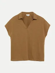RED LABEL Ärmelloses Poloshirt Braun 38