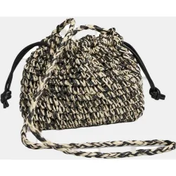 Bolso bandolera de mujer con cierre de cordón