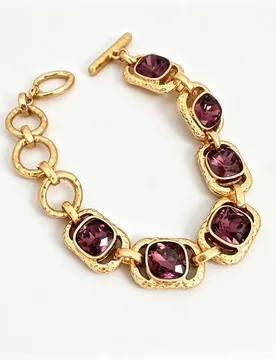 Os Colorful Faceted Glass Zircon OT Buckle Geometric Bracelet Ladies Fashion Jewelry - Aliexpress - FashionsVida