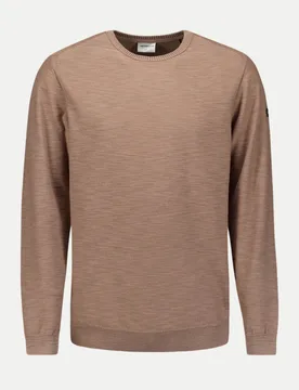 Strickpullover Slub Braun XL - No Excess - FashionsVida