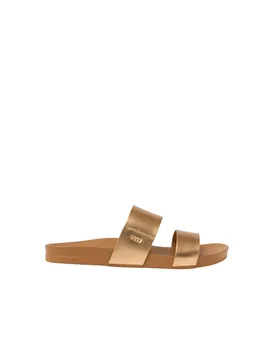 Cushion Vista Metallic Flat Sliders Bronze female - Reef - FashionsVida