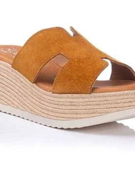 Keilabsatzsandalen Sandale Mit Keilabsatz - Leder 39;40;41 - Oh My Sandals - FashionsVida