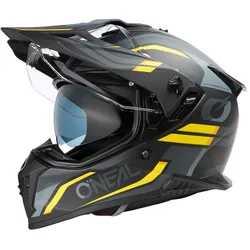 Casco Moto Integrale Adventure A-SRS SPIKE Nero Grigio taglia L