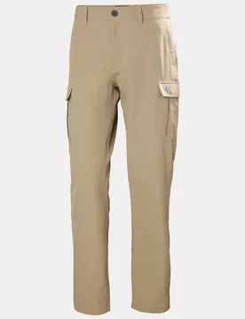 Men's Quick-Dry Cargo Trousers Beige 28 - Pebble Beige - Male - Helly Hansen - FashionsVida
