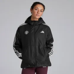 Manchester United x Womens Essentials 3S Insulated Hooded Jacket Black XL
