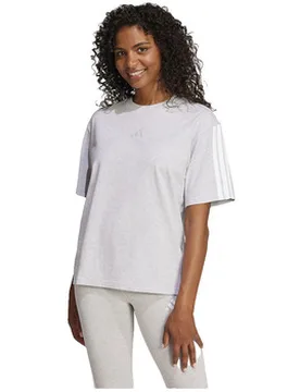 T-Shirts & Poloshirts T-Shirt Essentials 3 Stripes Gris 100% Coton Eu S;Eu Xl;Eu Xs Female - Adidas - FashionsVida