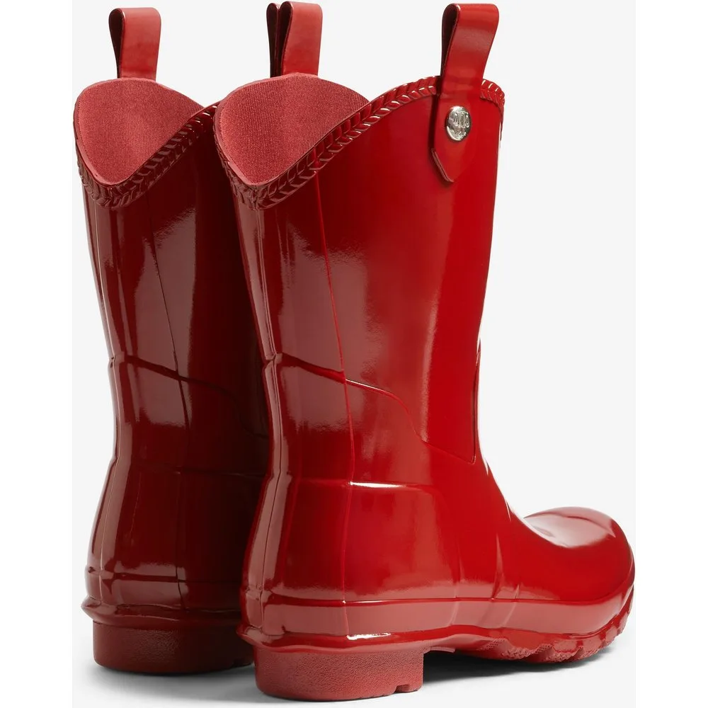 Botas de agua de mujer original gloss cowboy lisas con brillo - Hunter - FashionsVida